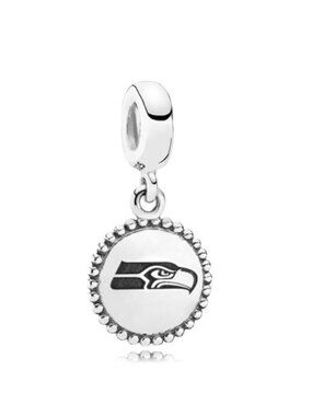 Pandora Sterling Silver Seattle Seahawks NFL Logo Dangle - USB791169-G128
